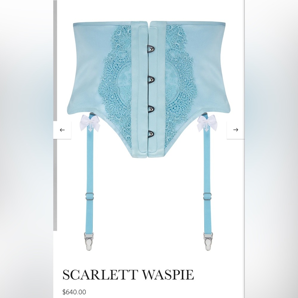 Waist corset / scarlett blue waspie